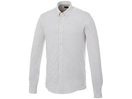 Мужская рубашка Bigelow из пике с длинным рукавом, белый (артикул 3817601S)