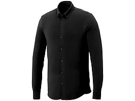 Мужская рубашка Bigelow из пике с длинным рукавом, черный (артикул 3817699L)