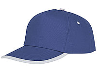 Пятипанельная кепка Nestor с окантовкой, синий/белый (артикул 38669440), фото 1
