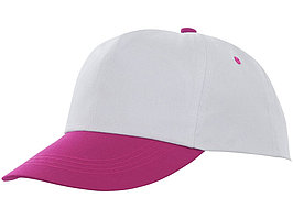 Пятипанельная двухцветная кепка Icarus, белый/розовый (артикул 38670210)