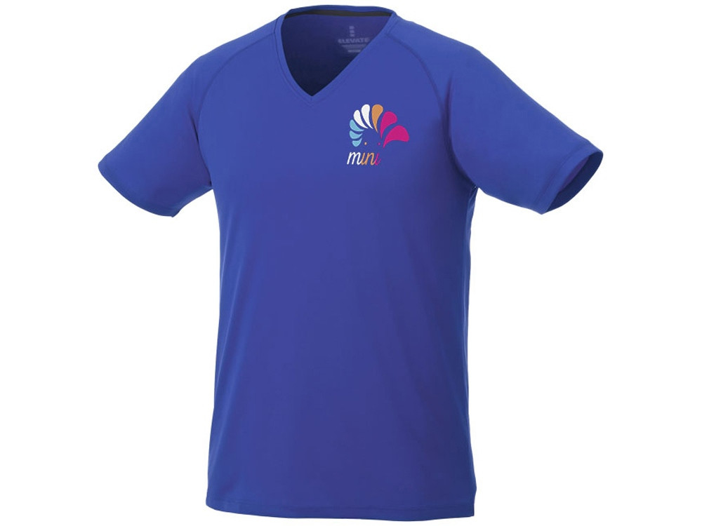 Модная мужская футболка Amery с коротким рукавом и V-образным вырезом, синий (артикул 3902544XS) - фото 4 - id-p65823290