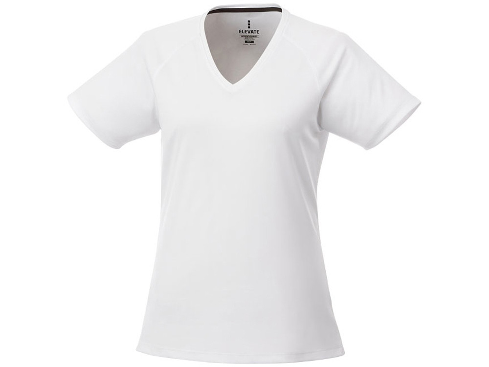 Модная женская футболка Amery с коротким рукавом и V-образным вырезом, белый (артикул 3902601XS) - фото 1 - id-p65823310