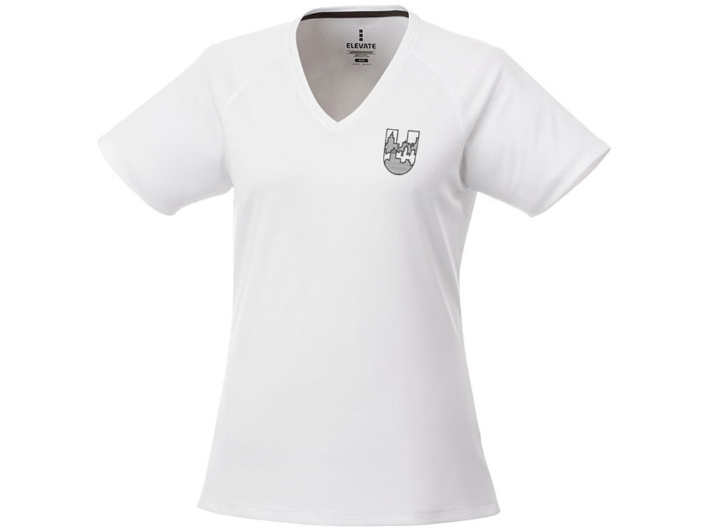 Модная женская футболка Amery с коротким рукавом и V-образным вырезом, белый (артикул 3902601XS) - фото 5 - id-p65823310