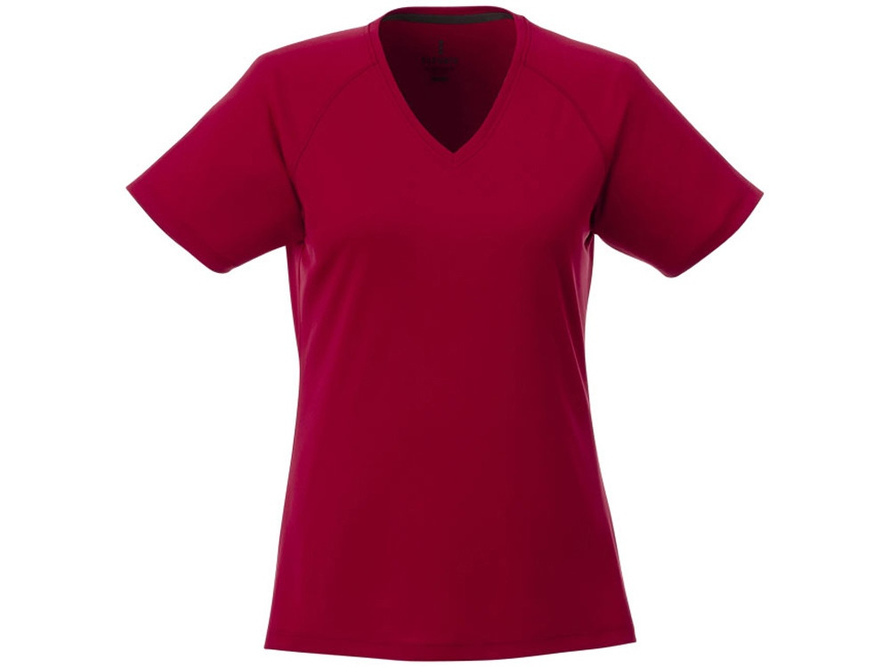 Модная женская футболка Amery с коротким рукавом и V-образным вырезом, красный (артикул 3902625XS) - фото 2 - id-p65823316
