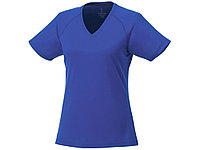 Модная женская футболка Amery с коротким рукавом и V-образным вырезом, синий (артикул 3902644XS)