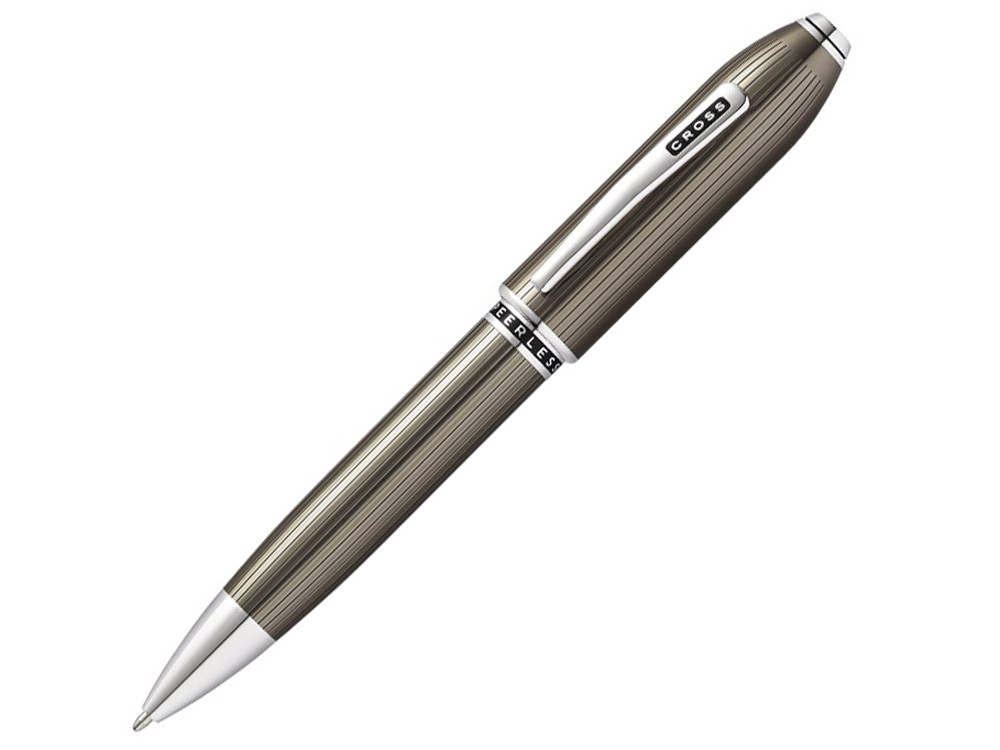 Шариковая ручка Cross Peerless Translucent Titanium Grey Engraved Lacquer (артикул 421237) - фото 1 - id-p65823493