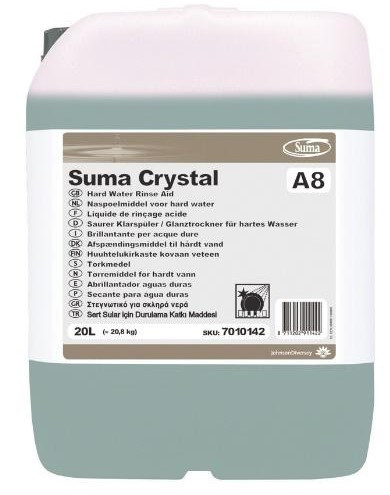 Средство для ополаскивания посуды (для посудомоечных машин) SUMA CRYSTAL A8 20.8 кг - фото 1 - id-p65923969