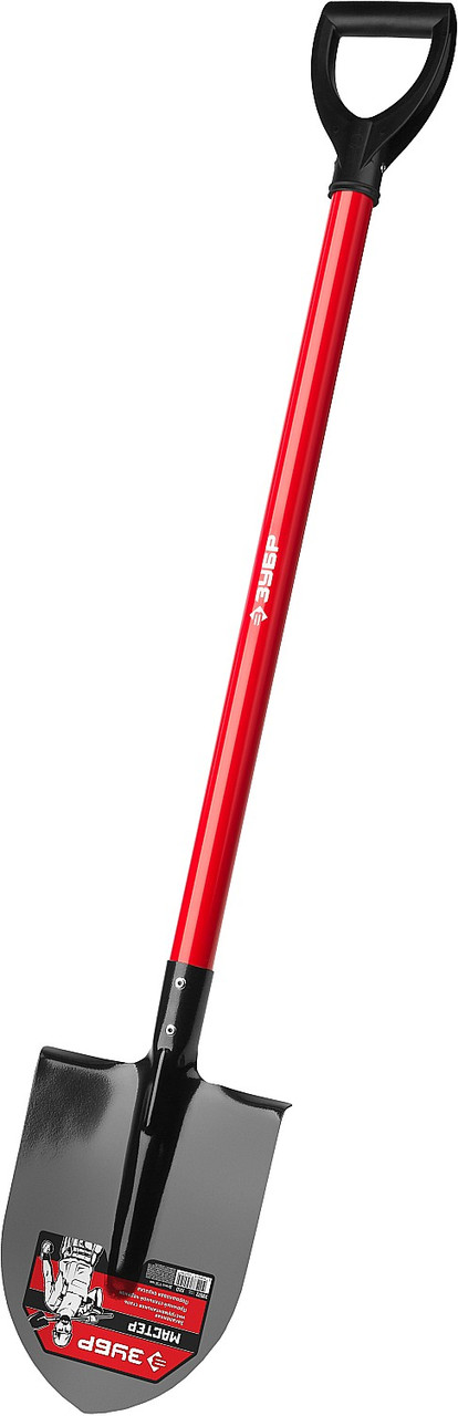 Лопата "МАСТЕР" штыковая, ЛКО, стальной черенок, с рукояткой, ЗУБР (39522) - фото 3 - id-p55646039