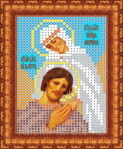 Рисунок на ткани для вышивания бисером/крестом  "Св. Петр и Феврония" КБИ-6005