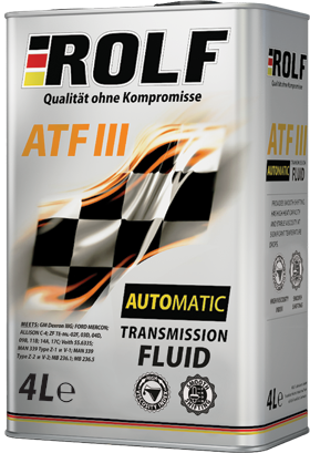 Трансмиссионное масло в АКПП и ГУР ROLF ATF III 4L
