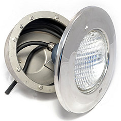 Прожектор накладной, 150Вт/12В, облицовка из нерж.стали. 200