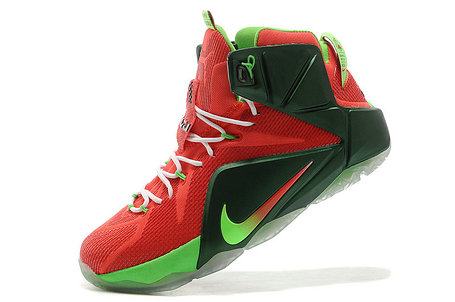 Баскетбольные кроссовки Nike Lebron 12 Elite красно-черные, фото 2