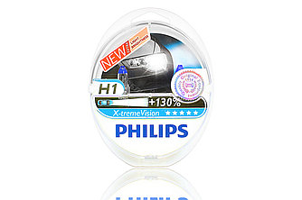  Галогенные лампы Phillips H1 X-Treme vision +130% 12v s2