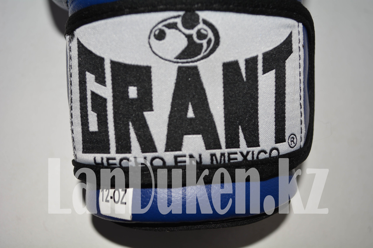 Боксерские перчатки Grant синие 12-OZ - фото 5 - id-p66016403