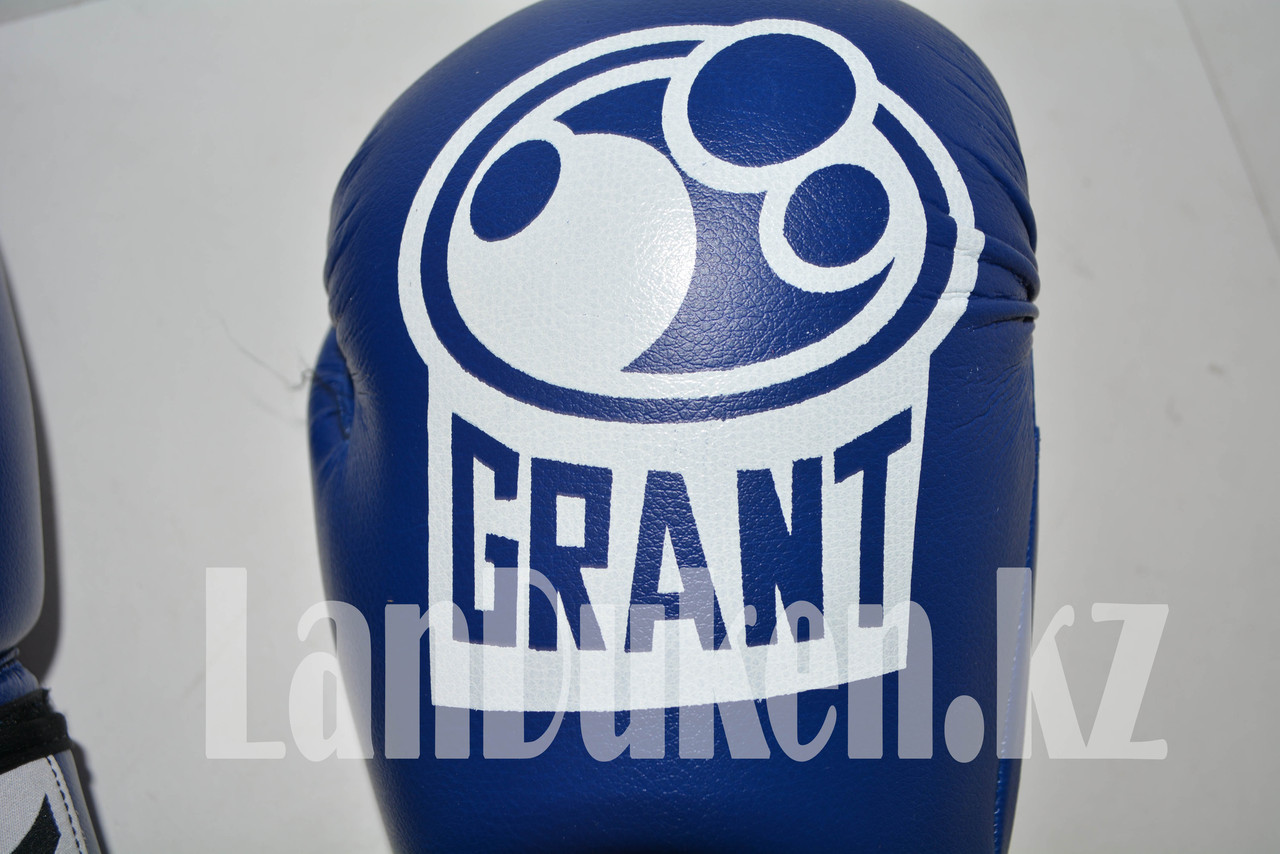 Боксерские перчатки Grant синие 12-OZ - фото 7 - id-p66016403