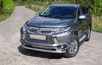 Защита переднего бампера, круглая для Mitsubishi Pajero Sport (2016-)