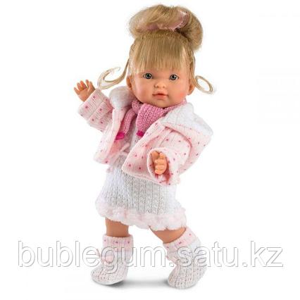 LLORENS: Кукла Валерия 28см, блондинка в розовой курточке