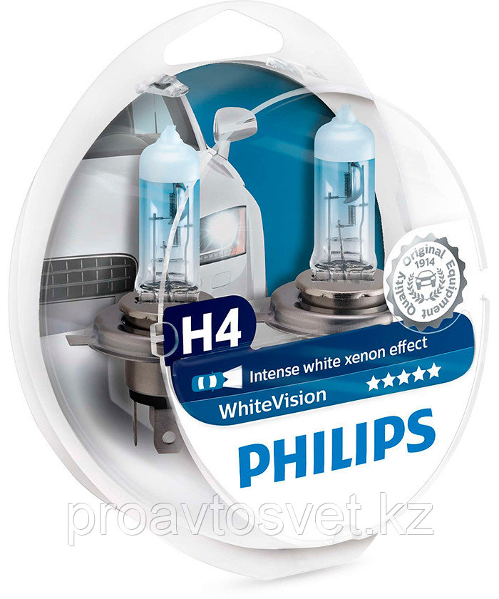 PHILIPS H4 W5W 12342 White Vision