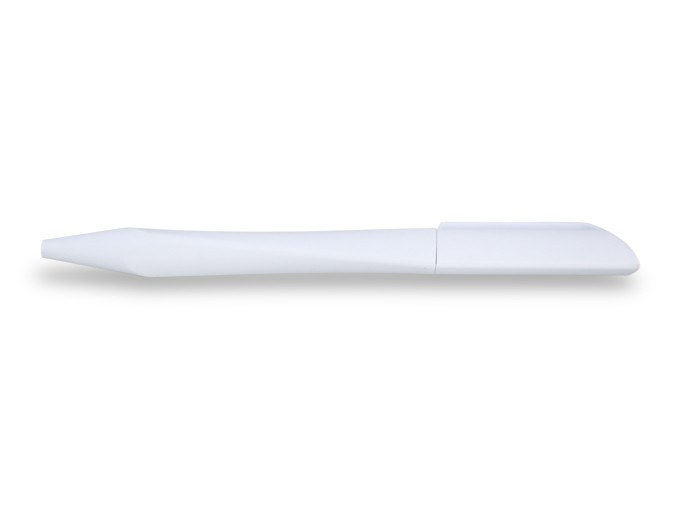 Шариковая ручка белая с логотипом - фото 1 - id-p66033100