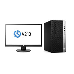 Настольный компьютерный комплект HP ProDesk 400 G4 (HP V213a, Core i5, 7500, 3.4 ГГц, 4 Гб,  1QM46EA