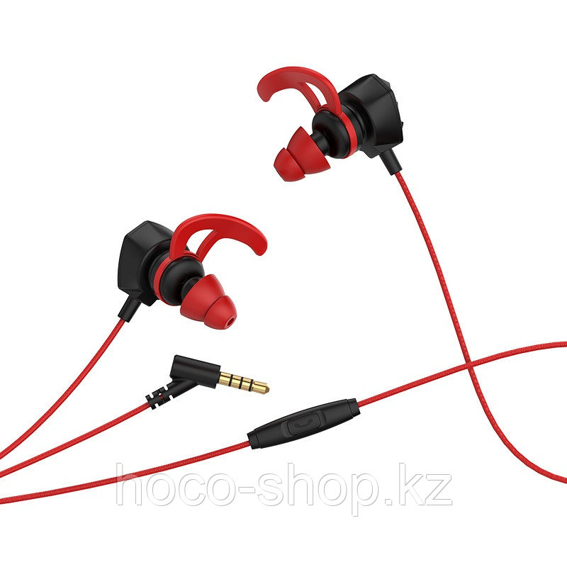 Проводные игровые наушники Hoco M45 с микрофоном, Black-Red, фото 1