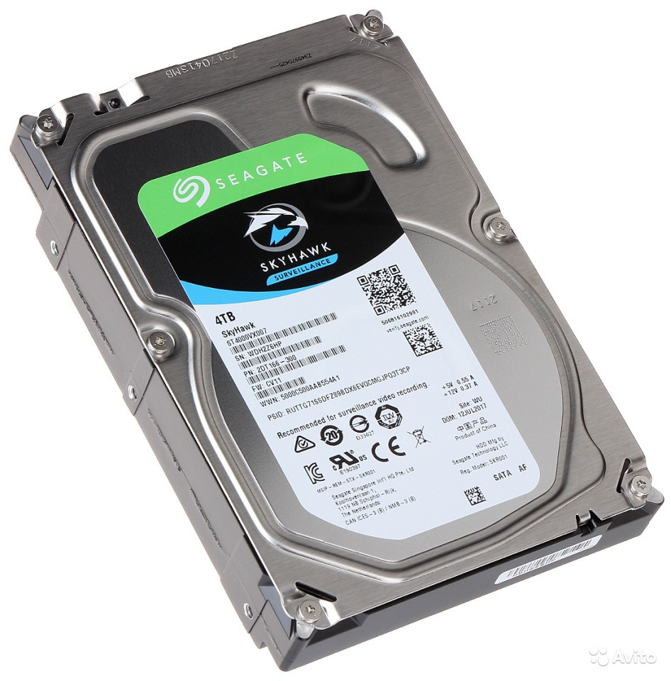 Внутренний жесткий диск HDD 4000Gb SkyHawk Seagate