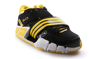 Баскетбольные кроссовки Adidas T-Mac 3 (Tracy McGrady) черно-желтые, фото 2