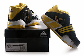 Баскетбольные кроссовки Adidas T-Mac 3 (Tracy McGrady) черно-желтые, фото 2