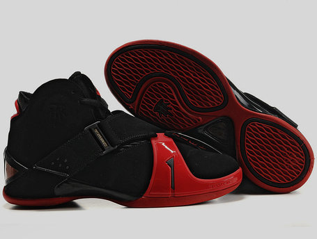 Баскетбольные кроссовки Adidas T-Mac 5 (Tracy McGrady) черно-красные, фото 2