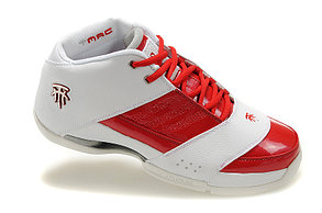 Баскетбольные кроссовки Adidas T-Mac 6 (Tracy McGrady) бело-красные, фото 2