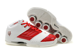 Баскетбольные кроссовки Adidas T-Mac 6 (Tracy McGrady) бело-красные, фото 2