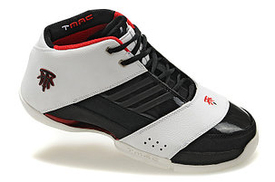 Баскетбольные кроссовки Adidas T-Mac 6 (Tracy McGrady) бело-черные, фото 2