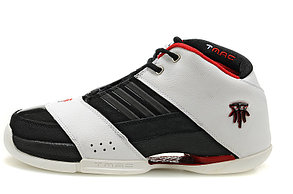 Баскетбольные кроссовки Adidas T-Mac 6 (Tracy McGrady) бело-черные, фото 2