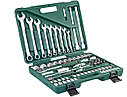 Универсальный набор торцевых головок 1/4"DR 4-14 мм и 1/2"DR 14-32 мм и комбинированных ключей 8-22 мм, 82 предмета, фото 9