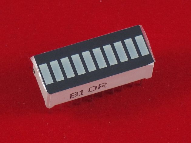 10-сегментный красный светодиодный индикатор, фото 2