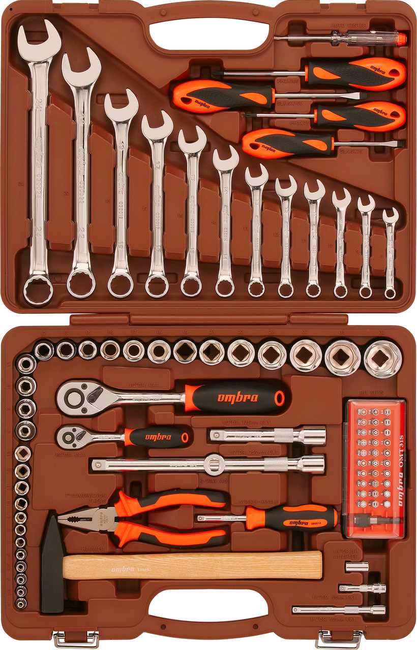 Набор инструмента универсальный 1/4", 1/2"DR, 88 предметов, фото 1