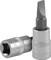 Насадка торцевая 1/4"DR с вставкой-битой шлицевой, SL5.5 114555 Насадка торцевая 1/4"DR с вставкой-битой шлицевой, SL5.5