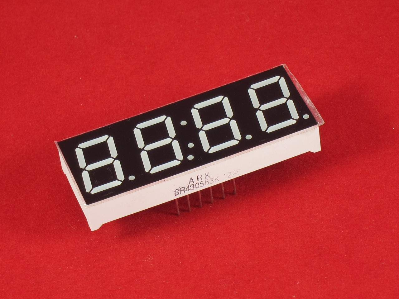 Четырёхразрядный цифровой индикатор (часовой, общий анод) - фото 1 - id-p5252353