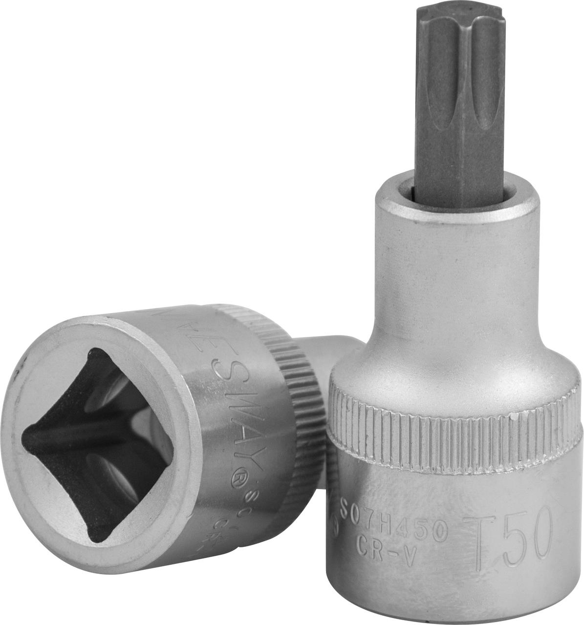 Торцевая головка 1/4"DR с вставкой Torx T-27, L-37 мм, фото 1