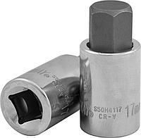 Торцевая головка 1/4"DR с шестигранной вставкой Hex 6 мм, L-37 мм S50H2106 Торцевая головка 1/4"DR с шестигранной вставкой Hex 6 мм, L-37 мм