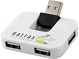 USB Hub Gaia на 4 порта, белый, фото 6