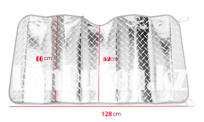 Солнцезащитная шторка для автомобиля плотная на стекло на присосках 128*60 см - фото 2 - id-p66092568