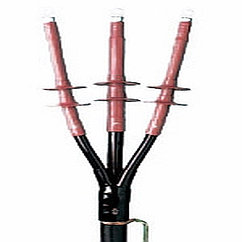 Концевые муфты для экранированных трехжильных кабелей с пластмассовой изоляцией  напряжением 10, 20 и 35 кВ, с броней или без брони, или медным