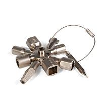 Ключ для электрошкафов с 10 профилями и битой «крест/шлиц» КЭШ-10 КВТ КЭШ-10