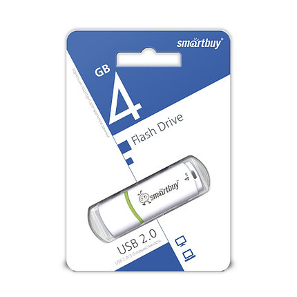 USB Флеш Накопитель UFD 2.0 Smartbuy 4GB Crown White, фото 2