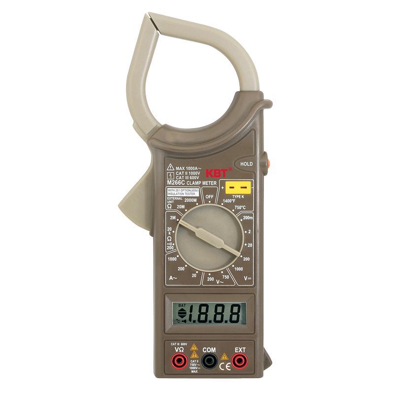 Клещи токовые цифровые M266С, M266F (КВТ) КВТ M266F, фото 1