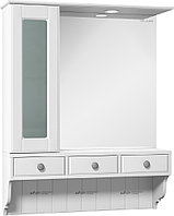 Шкаф зеркальный Edelform Дижон 80, белый (2-264-032-S)