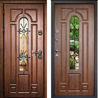 Металлическая дверь Лацио орех