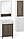 Шкаф-зеркало Edelform Белль 60, белый с макассар (2-761-44), фото 4