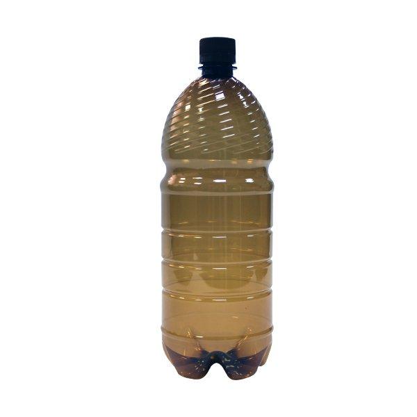 ПЭТ бутылка, коричн., 1.5 л с крышкой, 50 шт - фото 1 - id-p65760620